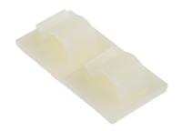 151-13604-rb8-pa66-na HellermannTyton Natural Nylon Cable clip, 8mm Max. Bundle