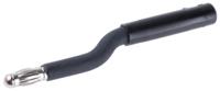 240164-21 Staubli Black, Male Test Connector Adapter With Brass contacts and Nickel Plated