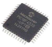 pic18f4520-ipt Microchip, 8 bit PIC, PIC18F4520 Microcontroller, 40 MHz, 32kB FLASH, 44-Pin TQFP