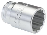 03010022 STAHLWILLE 1/2 in Drive 22mm Standard Socket, 12 point, 42 mm Overall Length