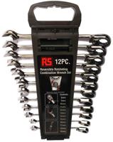 487-280 RS PRO 12-Piece Spanner Set, 8 → 19 mm, 8 → 19 mm, Chrome Vanadium Steel