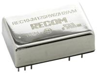 rec10-2412srwzh2am Recom REC10/M DC-DC Converter, 12V dc/ 833mA Output, 9 → 36 V dc Input, 10W, Through Hole, +65°C Max Temp -40°C