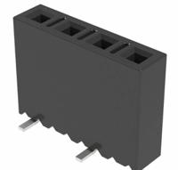 mms-105-02-l-sv-k-tr Samtec MMS Series Straight Through Hole Mount PCB Socket, 5-Contact, 1-Row, 2mm Pitch, Solder Termination