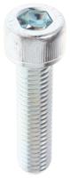 484-0060 RS PRO Bright Zinc Plated Steel Hex Socket Cap Screw, DIN 912, M10 x 40mm