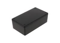 1591xxcbk Hammond 1591 Series Black Flame Retardant ABS Enclosure, IP54, Black Lid, 119 x 66 x 36mm