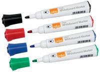 1902096 Nobo White Board Marker, 4 Assorted, 3 mm Tip Size