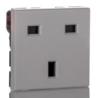 1450770000 Weidmuller IE Black, White 1 Gang Plug Socket, 2+E Poles, 13A, Type G - British, Outdoor Use