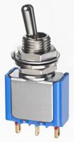 5637cdb17 APEM Toggle Switch, Panel Mount, (On)-Off-(On), SPDT, Solder Lug Terminal, 20V ac/dc