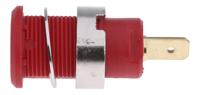 233000-22 Staubli Red Female Banana Socket, 4 mm Connector, Tab Termination, 24A, 1000V, Gold Plating