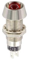 3348s1r54ucl1 Sloan Red Panel Mount Indicator, 5 → 28V, 8.2 x 7.6mm Mounting Hole Size, IP68
