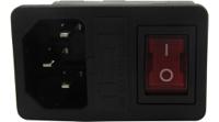 rnd-465-00786 RND C14 Panel Mount IEC Connector Plug, 10A, 250 V ac