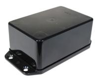 bim2002ip-blk CAMDENBOSS Series 2000 Series Black ABS Enclosure, IP65, Flanged, Black Lid, 120 x 50 x 25mm