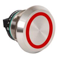800k-22fmr24x01 Allen Bradley 800K Series Illuminated Push Button, Panel Mount, 22mm Cutout, SPST, IP68, IP69K