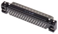 09654217701 HARTING 37 Way Through Hole D-sub Connector Plug, 2.76mm Pitch, with M3 Threaded Inserts