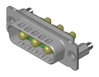 fm3w3p-1410-1731071426 FCT from Molex 173107 3 Way D-sub Connector Socket, 6.86mm Pitch, with 4-40 Screw Locks