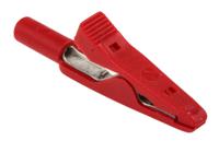 973584101 Hirschmann Test & Measurement Crocodile Clip 2 mm Connection, Brass, Bronze Contact, 8A, Red