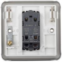 k4671bss MK Electric White Rocker Light Switch, 2 Way, 1 Gang, K4671