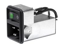 3-136-815 Schurter Plug IEC Filter 2 Pole , Quick Connect Terminals 6.3 x 0.8 mm None Fuse