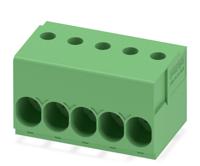 1017529 Phoenix Contact TDPT 16/ 5-SC-10.16-ZB Series PCB Terminal Block, 5-Contact, 10.16mm Pitch, Through Hole Mount, 1-Row,