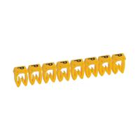 038345 Legrand 0383 Push Mount Cable Marker, Yellow, Pre-printed "P", 2.7-3.9mm Cable, for Cable Marker,