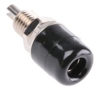 ibu401-blk Schutzinger Black Female Banana Socket, 4 mm Connector, Solder Termination, 32A, 30 V ac, 60V dc, Nickel Plating