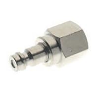 176-1961 RS PRO Nickel Plated Brass Male Coupler Nipple, G 1/8 Female 1/8in Threaded