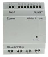 88970021 Crouzet Millenium 3 Series Logic Module, 24 V dc Supply, Relay Output, 8-Input, Analogue, Digital Input