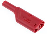 934099101 Hirschmann Test & Measurement Red Male Banana Plug, 4 mm Connector, Screw Termination, 24A, 1000V, Nickel Plating