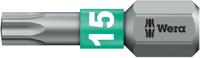 05066122001 Wera Torx Screwdriver Bit, TX 15 Tip, 25 mm, 25 mm Overall