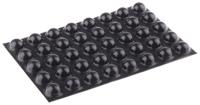 sj-5027-black 3M Hemispherical PUR Self Adhesive Feet, 16mm diameter x 7.9mm height