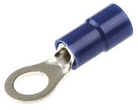 613-9312 RS PRO Insulated Ring Terminal, M5 Stud Size, 1.5mm² to 2.5mm² Wire Size, Blue