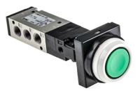 vzm550-01-33 SMC Push Button 5/2 Pneumatic Manual Control Valve VZM500 Series, Rc 1/8, 1/8in, III B
