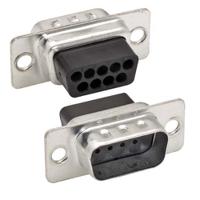 cp9m L-Com C&P 9 Way Through Hole D-sub Connector Plug, 2.77mm Pitch, with Boardlocks, Screw Locks