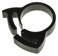 291-666 RS PRO Nylon  Snap Grip Hose Clamp, 6.9mm Band Width, 16.9 → 19.9mm ID