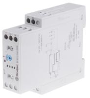 838202400000 Finder 83 Series Series DIN Rail Mount Timer Relay, 24 → 240V ac/dc, 2-Contact, 0.05-10 min, 0.05-10 s, 0.05-10