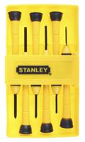 0-66-052 Stanley  Phillips; Slotted Precision Screwdriver Set, 6-Piece