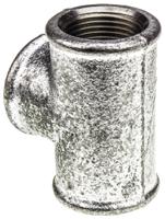 770130206 Georg Fischer Galvanised Malleable Iron Fitting Tee, Female BSPP 1in to Female BSPP 1in to Female BSPP 1in