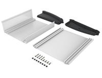 92865200mt6-atph-1865-0200 Bopla Alu-Topline Series Black, Natural Anodised ABS, Aluminium Desktop Enclosure, Sloped Front, 200 x 181.2 x 68.2mm