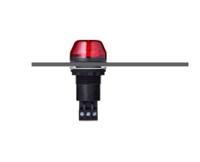 800502404 AUER Signal IBS Series Red Multiple Effect Beacon, 12 V ac/dc, Base Mount, Panel Mount, LED Bulb, IP65