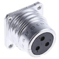 sl-ef-23-c Amphenol Socapex Circular Connector, 3 Contacts, Panel, Standard Connector, Socket, Female, IP67, SL61 Series