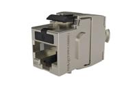 htc-c6s-kj12 HellermannTyton Connectivity HTC Series Single-Port CAT6 Keystone Jack, Cat6, Shielded