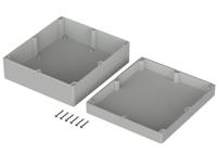 03260000 Bopla Euromas Series Light Grey ABS Enclosure, IP66, Light Grey Lid, 400 x 360 x 150mm