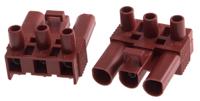 495-6301 RS PRO Non-Fused Terminal Block, 3-Way, 16A, 2.5 mm² Wire, Screw Down Termination