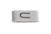 531-07881-hobs85-pvc-wh HellermannTyton HODS85 Slide On Cable Markers, Black on White, Pre-printed "U", 1.8 → 6.3mm Cable, 531-07881