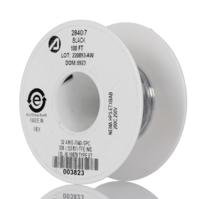 28407-bk005 Alpha Wire Hook-up Wire TEFLON Series Black 0.03 mm² Hook Up Wire, 32 AWG, 7/0.008 mm, 30m, PTFE Insulation, 2840/7