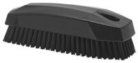 64409 Vikan Hard Bristle Black Scrubbing Brush, 17mm bristle length, Polyester bristle material