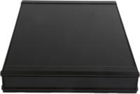 188-1258 RS PRO Black Extruded Aluminium Heat Sink Case, IP40, Black Lid, 200 x 300 x 41mm
