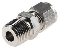 6msc6n-316 Parker Stainless Steel Pipe Fitting, Straight Coupler NPT 3/8in
