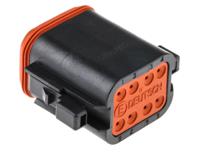 dt06-08sa-ce10 Deutsch, DT Automotive Connector Plug Black 8 Way, Crimp Termination DT06-08SA-CE10