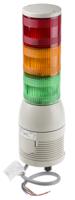 xvc1b3hk Schneider Electric Harmony XVC1 Series Red/Green/Amber Siren Signal Tower, 3 Lights, 24 V dc, Surface Mount